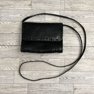 Vintage Whiting and Davis Black Metal Mesh Bead Bag